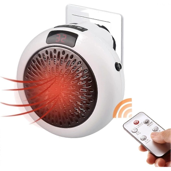 Smart Space Elektrisk Fläktvärmare, Vägguttag Elektrisk Element[HK]