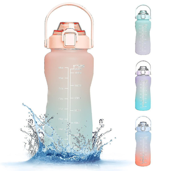 Pullo Er:llä, 2 litran pullot oljilla Bpa, 2 litran vuoto urheilupullot [HK] Pink