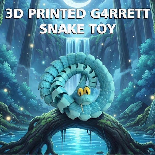 Zootopia Ormen Gary Figurin 3D-printad ormleksak Grey
