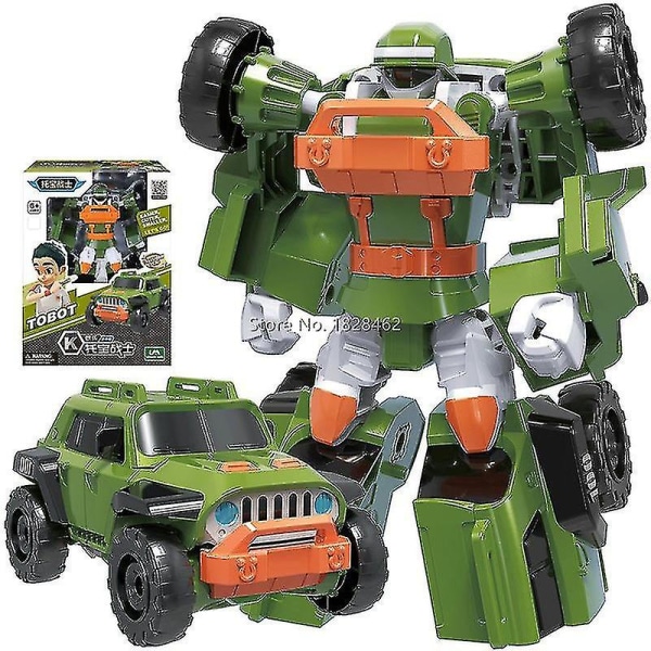 Mini Tobot Transformer Robotleksaker Korea Cartoon Brothers Anime Tobot Deformationsbil Flygplanleksak[HK] With Color Box K