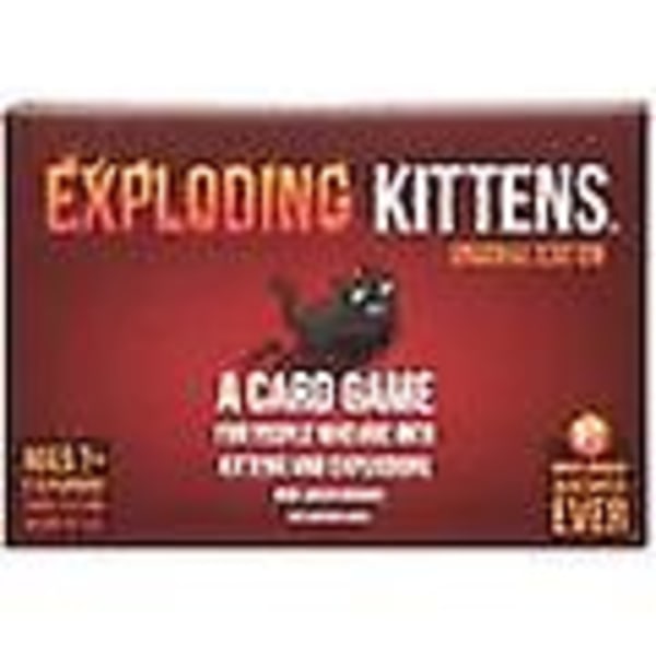 Exploding Kittens - Korttipeli | Perheystävällinen Juhlapeli | Venäläinen Ruletti | Englanti | 7+ | 2-5 Pelaajaa [HK]
