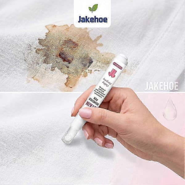 Bærbar flekkfjernerpenn - Dobbel enzym integrert børste Reisestørrelse[HK] White 2pcs