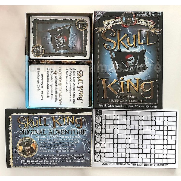 Skull King engelsk versjon brettspillkort[HK] new version