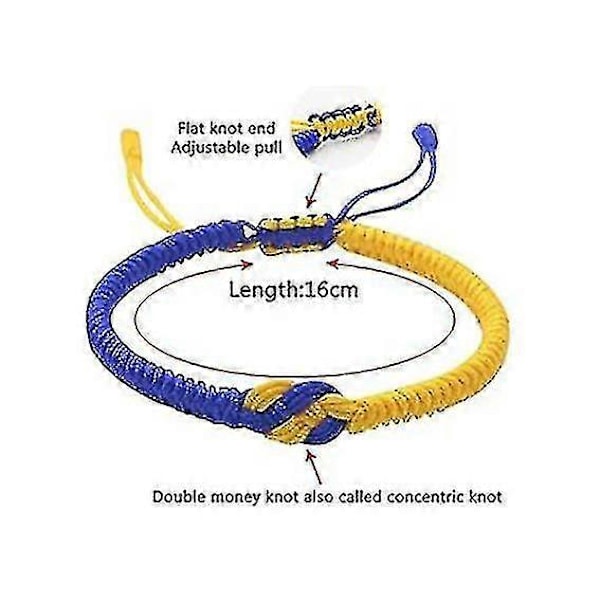 Ukraina Flagga Armband Blå Gul Vänskapsarmband Gåva Parr Knut Smycken Armbandsstil 1[HK] COLOR 2