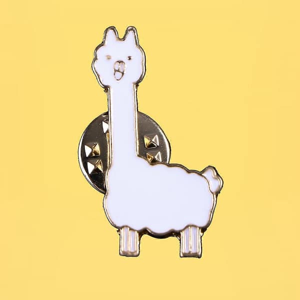 Tecknad Brosch Alpaca Brosch Nål för Dekoration Set[HK]
