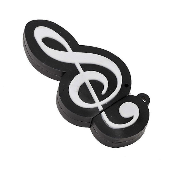 USB 2.0 Minne Söt Tecknad Minnessticka Musiknoter Symbol USB 2.0 Minne Extern USB-Flash-enhet[HK] color