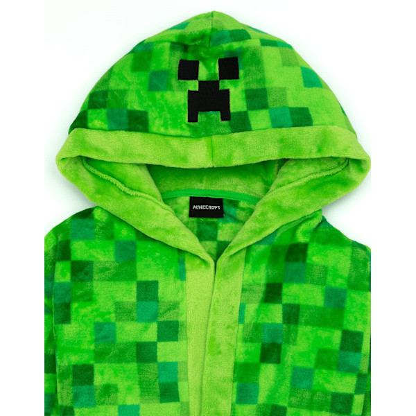 Minecraft Unisex Barnbadrock Grön Pixel Creeper Nyhetstryck[HK] 9-10 Years Green