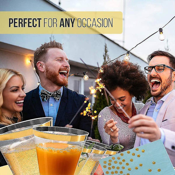 HK 100-pack cocktail-servetter - 3-lagers lyxpappersservetter - engångsservetter för bröllop Blue