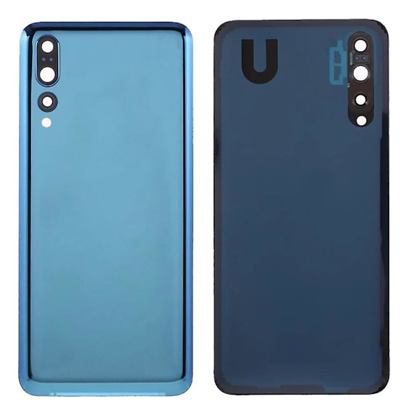 Huawei P20 Pro Akun Kotelo Liimatarra + Kameran Linssisuojus - Musta[HK] Dark Blue Multicolor