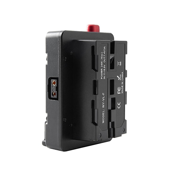 Strømadapter Monteringsplade til Mini Nano V/V Mount Batteri til NP-F NP-F960 NP-F970, D-Tap til Kamera/[HK] Black