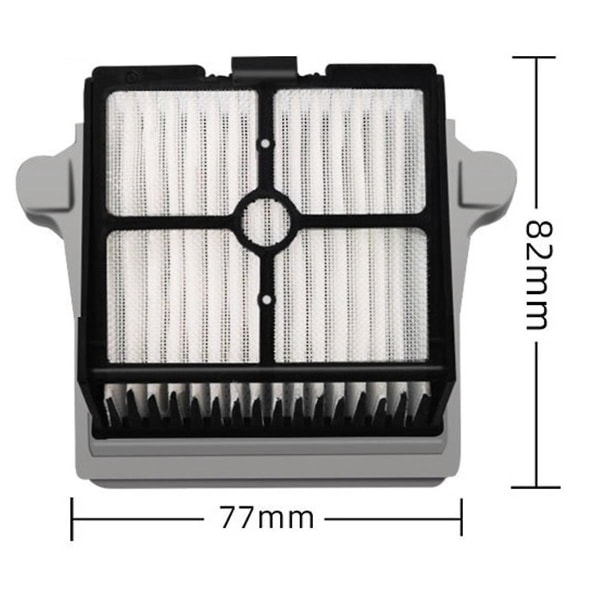 2 stk vaskbart hepa-filter for én etasje S7/s7 Pro batteridrevne våt-tørrstøvsuger-reservedeler ([HK])