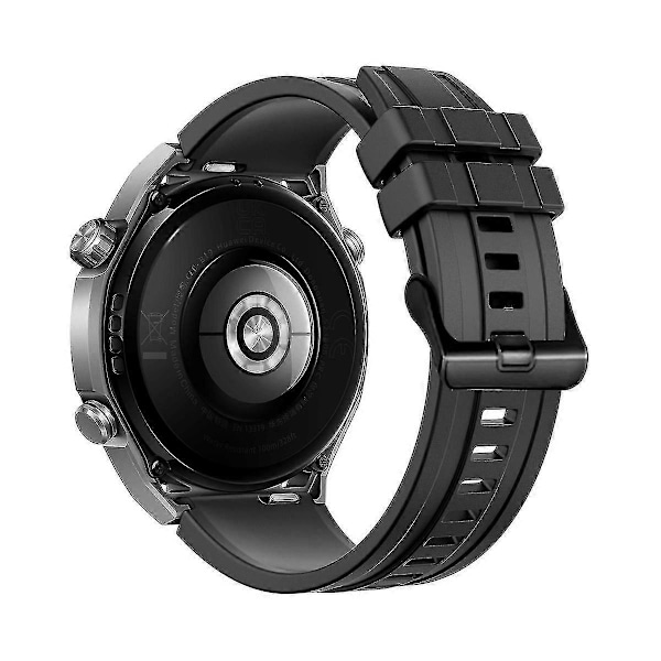 Silikonarmband för Huawei Watch Ultimate 3st Längre Modell[HK] Black