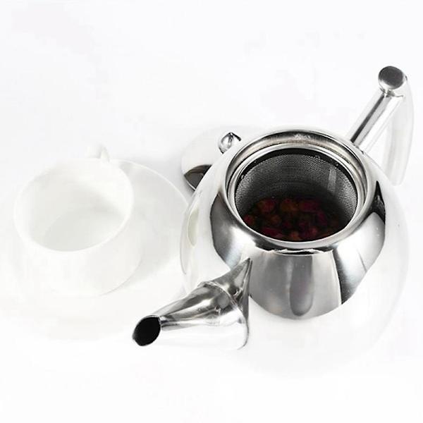 2l rustfrit stålkanden med te-si tekande med te-infuser te-sæt te kedel infuser[HK] Silver
