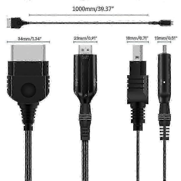 Xbox til HDMI-kompatibel video-lydkonverteradapterkabel, High Definition Link til Xbox[HK]