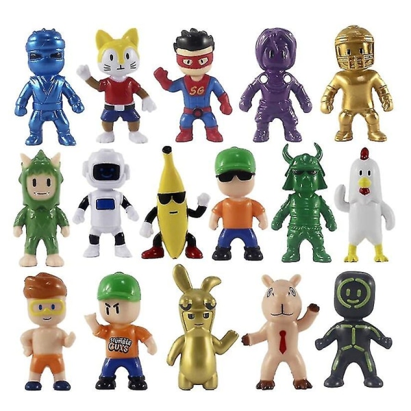 PVC Stumble Guys Figurer - Anime Action & Lekefigurersett for Barn [HK] 10pcs