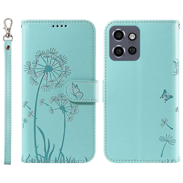 Læderetui med pung til Motorola Edge 50 Neo 5G/S50 5G/ThinkPhone 25 5G, telefoncover med mælkebøtte [HK] Style A Multicolor