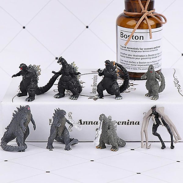 8 kpl/setti Godzilla Vs Kong -hahmo 5cm Toimintahahmo Keräilymalli Lasten lelu [HK]