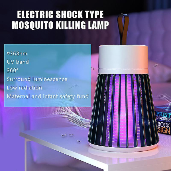 Myggdödare Flugfällor Säker Hushållsmygglampa Lämplig för Myggor och Flygande Insekter[HK] Gray Basic
