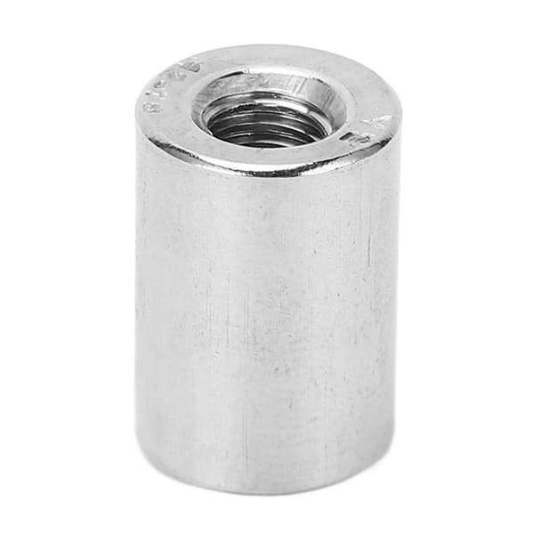 20 stk koblingsmutter rund stangforbindelse 304 rustfritt stål innvendig gjenge M6x1.0 12 L17mm[HK]