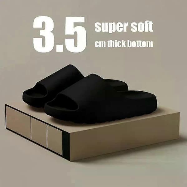 Sommarmode Herr EVA Mjuka Tjockbottnade Inomhustofflor & Dam Yeezys Stil Sandaler Strandtofflor Komfort[HK] 46-47