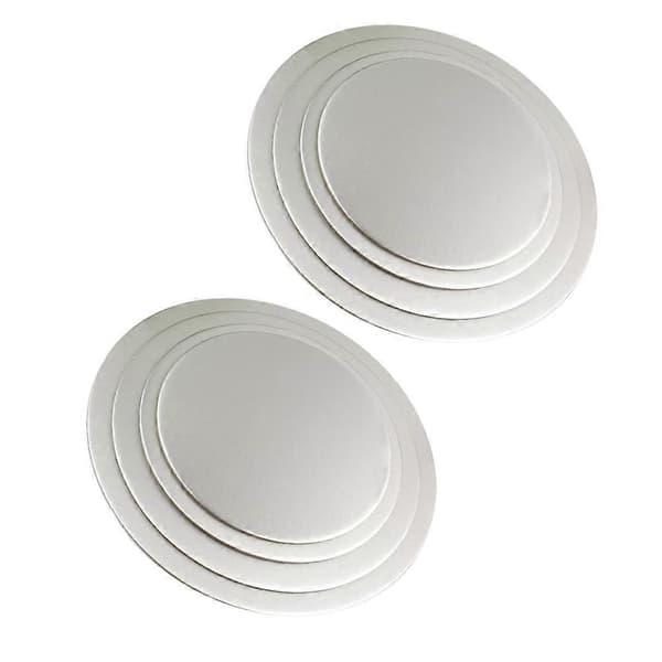 Äggtårtbrickor Mousse Serveringsbas för att hålla upp tårtan 8 st Silver[HK]