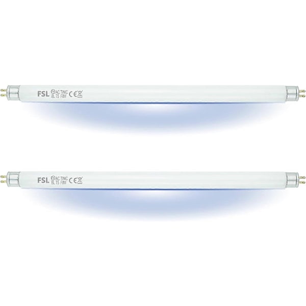 2-pakning FSL BL T8 F15W Erstatningspærer for Fluefanger - 17in UV-rør for 15/30 W Flue- og Insektfanger / Insektdreper [HK] T5