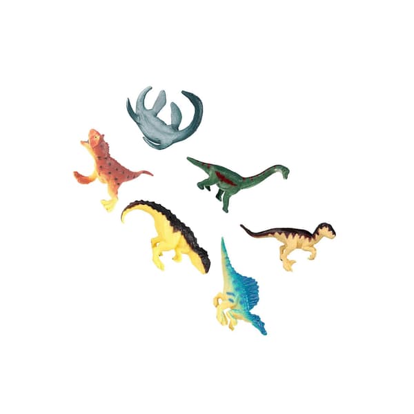 Dinosaurfigurleker Småbarn Dinosaurleker for Akvariumpynt Hagescene 6 stk A[HK]