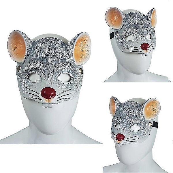 Hiiren naamio Lasten Hiiren Puolinaamio Naamiaiset Halloween Cosplay Rekvisiitta [HK] Dark Gray