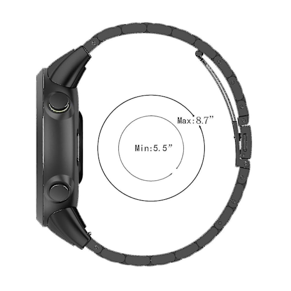 För Garmin Forerunner 45/45S/Swim 2 Klockarmband Ersättningsarmband med Viklås [HK] Style D Garmin Forerunner 45S Silver, Silver