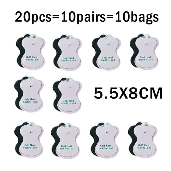 3,5 mm elektroder til elektrisk massageapparat, 10 stk. [HK]