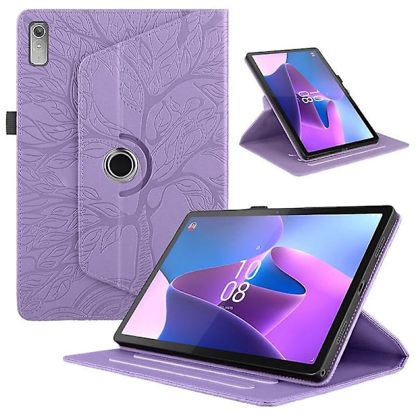 Nyt Roterende Lenovo Cover Til P11 (2. Gen)/Pad Plus 11,5 tommer - 360 Graders Roterende Stativ [HK] Light purple