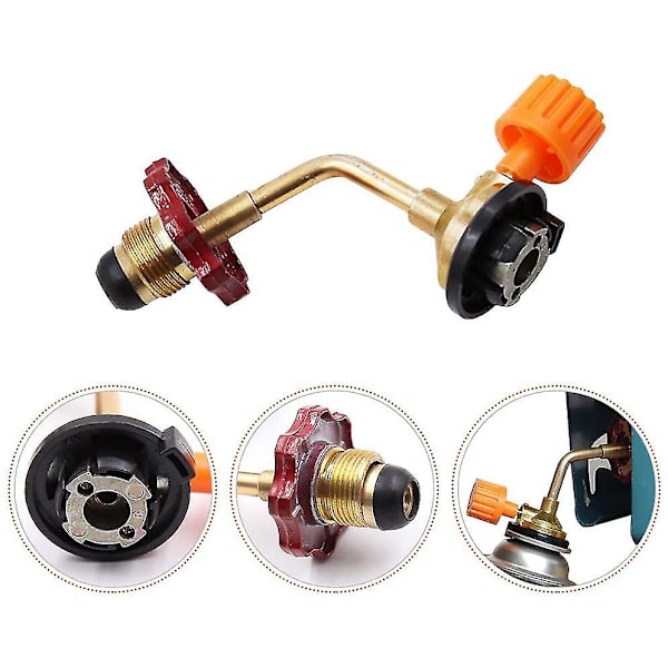 HK  Gas Tank Propane Refill Adapter, Propane Cylinder Connector, Camping Grill High Pressure Refill Gas Refill Connector Adapter-n