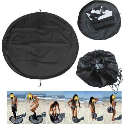 600D strandväska för badkläder, förvaringsväska för våtdräkt, snabbbytesväska för strand surfing våtdräkt, 90 cm diameter (HK)