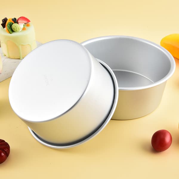 Rund silikonkakform med solid bas för bakning av cheesecakes, 8-10 tum [HK] 10inch