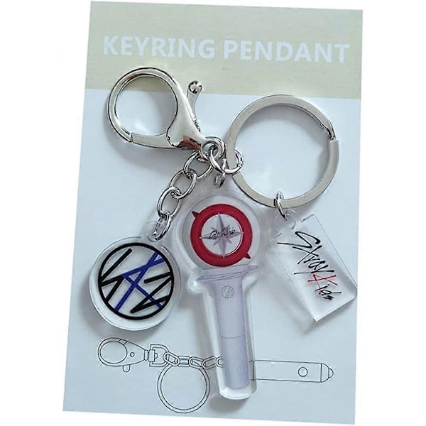 Stray Kids Light Stick Nøglering Tilbehør Nøglering Taske Ornamenter (STRAY KIDS)[HK] -