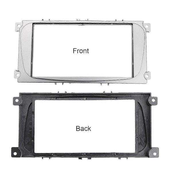 2Din Bil Stereo Radio DVD Panel Audio Mount Fascia Kit til Focus II Mondeo C-Max Galaxy II Kuga[HK] silver