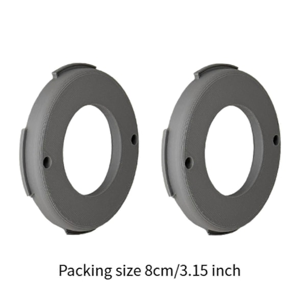 2x Monteringsplatta för Nest Cam Flexibel Utomhus eller Inomhus Ersättning[HK] Packaging 8 cm Gray