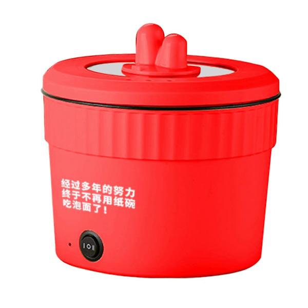 Elektrisk Gryta Non-Stick Ramen Kokare Multifunktionell Gryta för Wok Stek Nudlar Ramen Kokare[HK] 1.8L Kimchi Pot Red