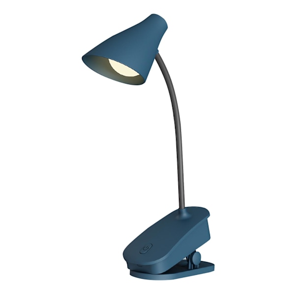 Lamppu Clip Työpöytävalo LED Säilytystila Kannettava Työpöytävalo Makuuhuoneen Yöpöydän Clip Yövalo USB Lataus Lahja[HkkK] Blue