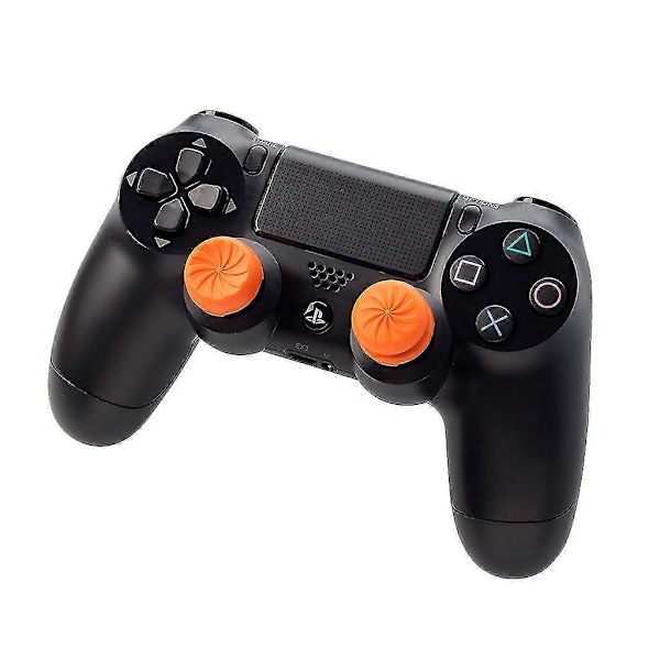 2 st Performance Thumbsticks för PS5/PS4, 1 Hög, 1 Mellanhög, Performance Thumbsticks Thumbstick Ersättning för PS5 & PS4 Controller[HK] Orange