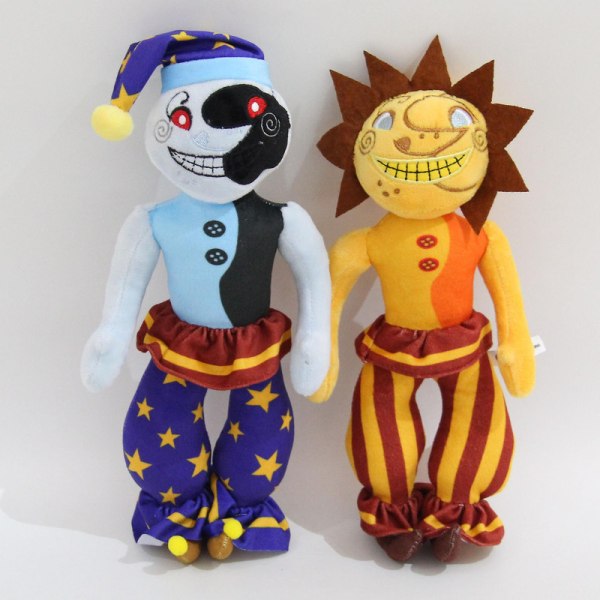 Fnaf Sundrop og Moondrop Måne Sol Klovn Plys Legetøj Dukke[HhkK] sun clown