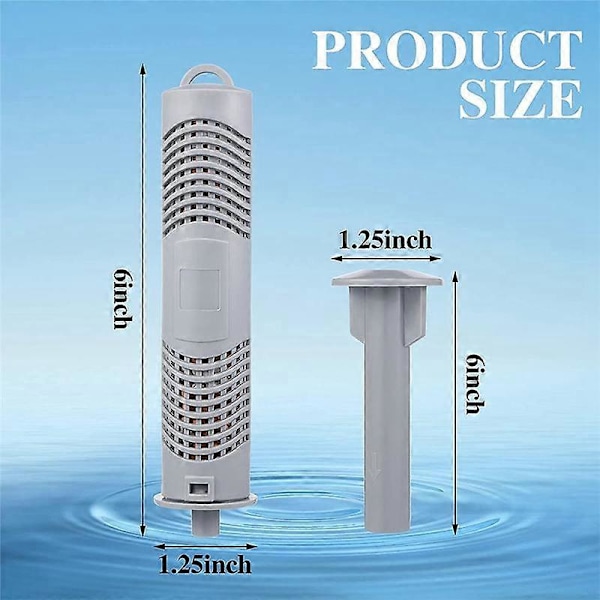 2 stk. Spa Mineral Ion Filterstav Spa Mineralstaver Boblebad Sink Mineral Ion Stav [HK] Grey