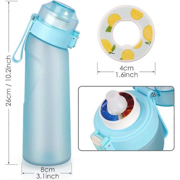 Water Up Flaske - Opgraderet 650ml BPA-fri Bærbar Rejse Vandflaske med[HK]