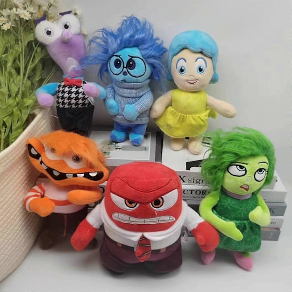 Inside Out 2 Plyschleksak Anime Fylld Djurdocka för Barnfödelsedagspresent 30cm Ångest