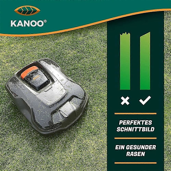 18-pack Titan Ersättningsblad - Bosch Indego Robotgräsklippare - Premiumkvalitet [HK]