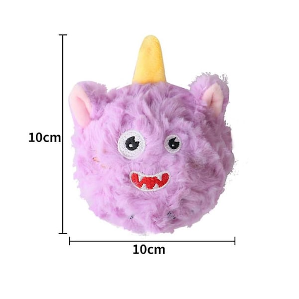 Plysch Hundleksaker Pipande Hundtuggleksaker Bollar 2 I 1 Roliga Valpbollleksaker För Boll[HK] Purple one size