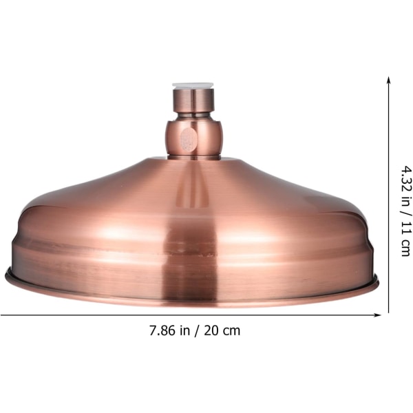 Kobber Dusjhode Takdusjhode Sediment Rundt Dusjhode Sprøyter Bad Dusjhode Rød