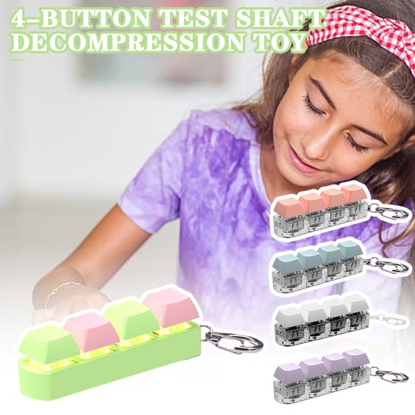Fidgetlegetøj til stresslindring - 4-Touch Fidget Board til børn og voksne[HK] Light Green