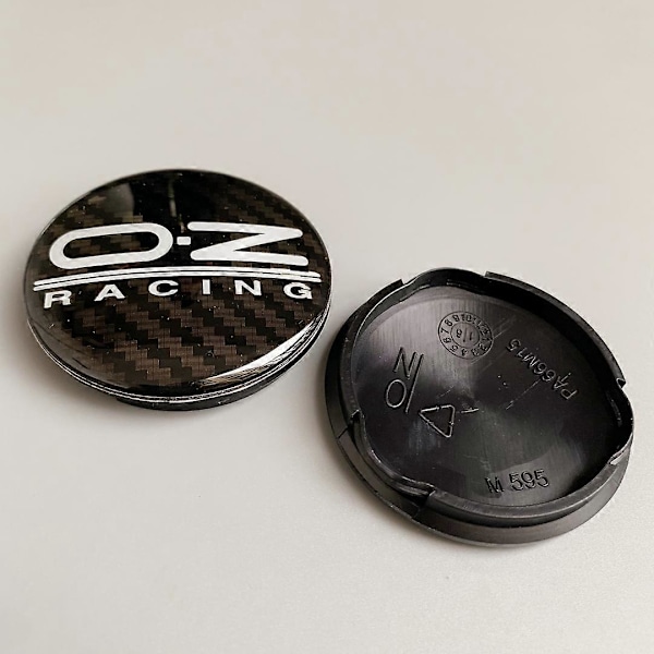 4 STK./parti 62MM OZ Racing Bil Hjul Center Nav Kapsler Alufælge Fælg Center Nav Kapsel Dækning M595 Bil Styling Tilbehør|Hjul Center Kapsler|[HK] Carbon fiber