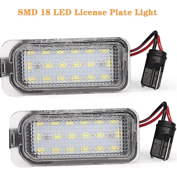 SMD 18 LED Nummerpladelygte - til Ford Fiesta Focus C-Max Mondeo Galaxy S-Max Kuga Jaguar[HK]